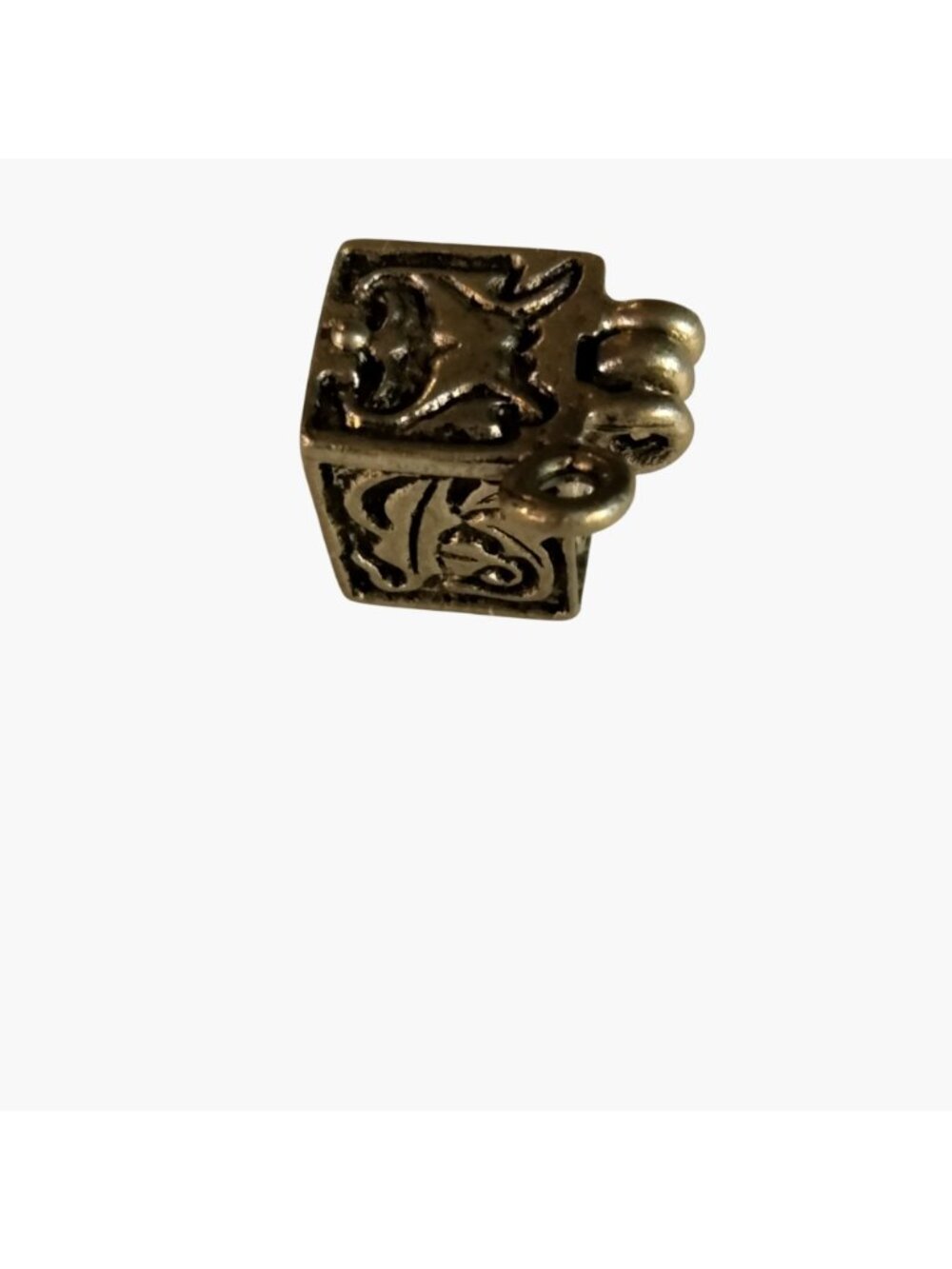 Prayer Box Charm Praying Hands Design Silver Metal - Picture 14 of 14